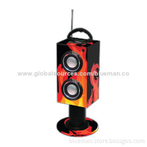 Portable Speaker with Stand and Disco Light